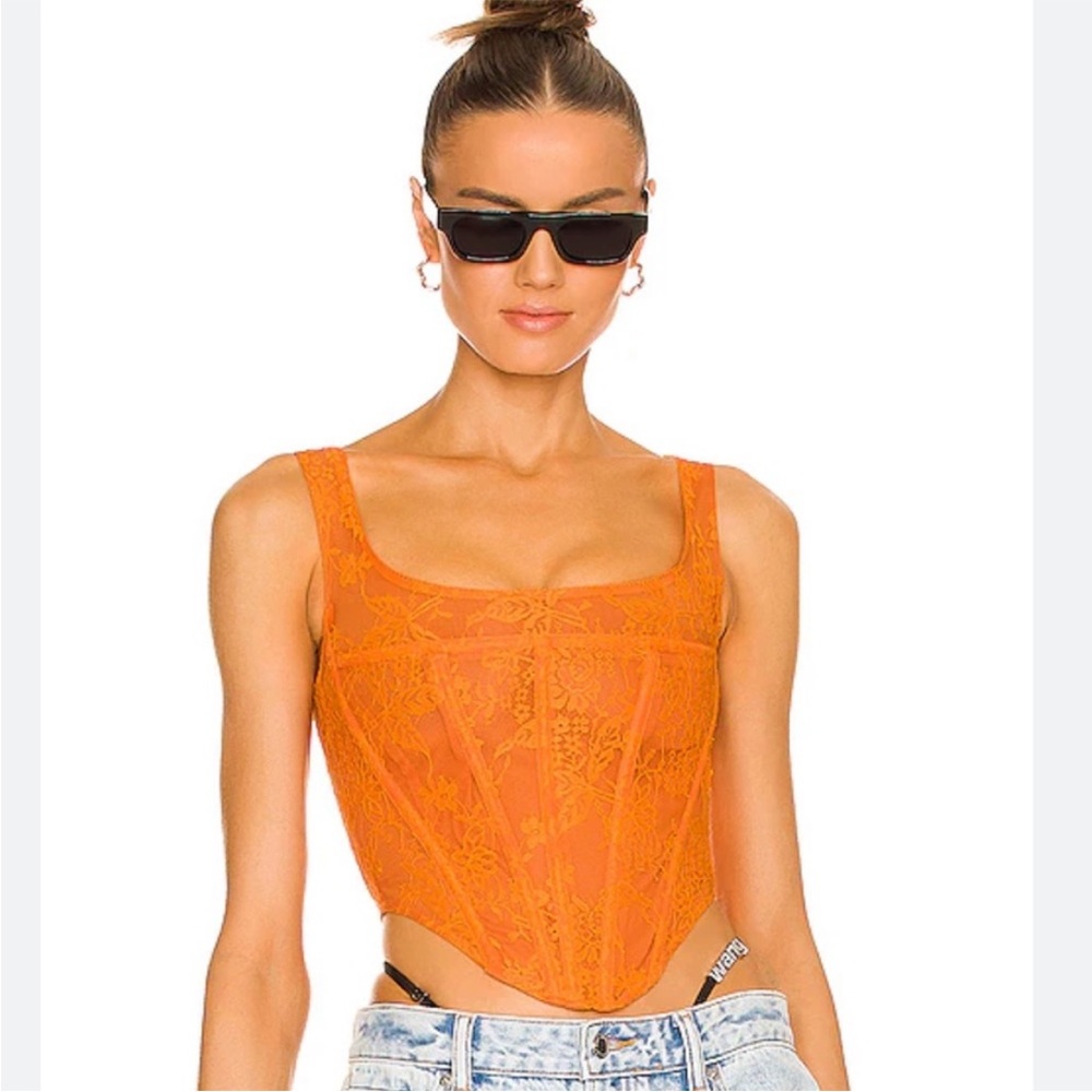 Miauo corset orange